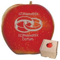 Apfel zwei fili. Ringe mit 2 Freizeilen u Datum m|truncate:60