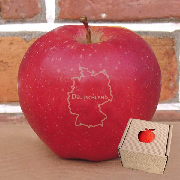 Apfel mit Branding Deutschland