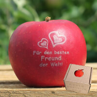 Apfel mit Branding Für den besten Freund der Welt|truncate:60
