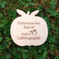 Ostfriesischer Kalvill mein Lieblingsapfel, dekor. Holzapfel