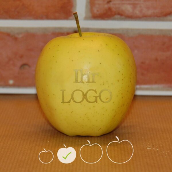 LOGO-Apfel / gelb / klein