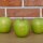 Aktionspaket: 120 grüne Äpfel mit Smilie - Tischdeko