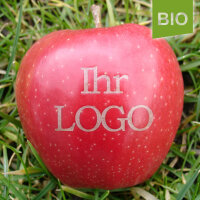 Roter Bio-LOGO-Apfel, mittelgross|truncate:60