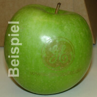 grüner Logo-Apfel Laser in 1er Apple Present Box verpackt