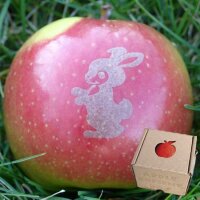 Apfel mit Branding Hanni Hase