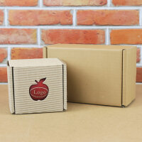 Roter Logo-Apfel Laser in 1er Apple Present Box