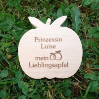 Prinzessin Luise mein Lieblingsapfel, dekorativer Holzapfel