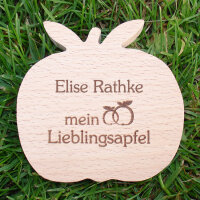 Elise Rathke mein Lieblingsapfel, dekorativer Holzapfel
