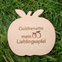 Goldrenette mein Lieblingsapfel, dekorativer Holzapfel