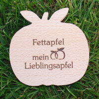 Fettapfel mein Lieblingsapfel, dekorativer Holzapfel|truncate:60