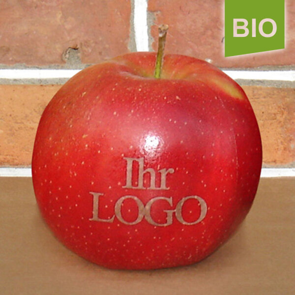 Roter Bio-LOGO-Apfel, klein