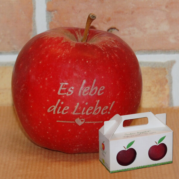 Liebesapfel rot / Es lebe die Liebe! / Herzapfelhofbox