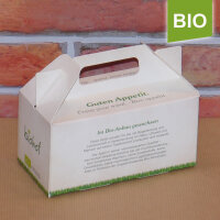 Box mit 2 roten Bio-Äpfeln / biohof-box neutral / Gesund Herzapfel