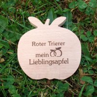 Roter Trierer mein Lieblingsapfel, dekorativer Holzapfel|truncate:60