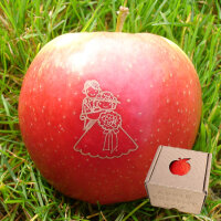 Apfel mit Branding Brautpaar Martin und Lisa|truncate:60