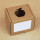 roter Logo-Apfel Laser in kl. brauner Apfelbox + Aufkleber