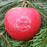 Rote Weihnachtsäpfel mit Motiv / Christmas - New Year