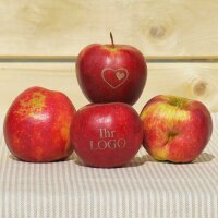 LOGO-Apfel / rot BIO / krumme Äpfel mittelgroß