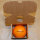 LOGO-Orange in kleiner brauner Box