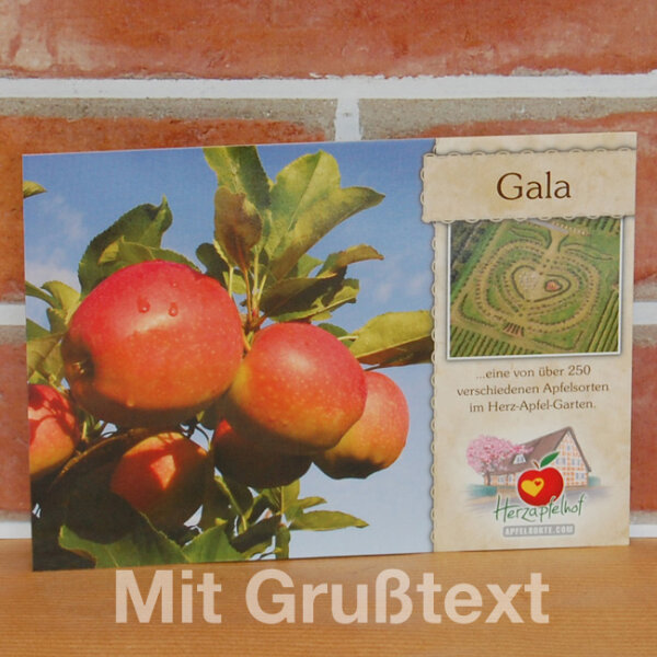 Grußkarte Gala Apfel