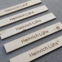 Kistenbretter / neu / ca.49x7-9x0,7-0,9 cm / Heinrich Lühs
