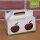 Box mit 2 roten Bio-Äpfeln / biohof-box neutral / Äpfel mit 1 Logomotiv