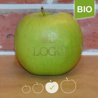 LOGO-Apfel / grün BIO / mittel