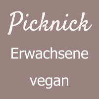 Picknick Erwachsene vegan