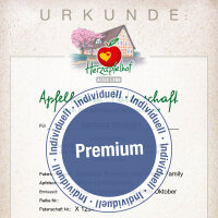 Individuelle BIO-Apfelbaum-Patenschaft Premium