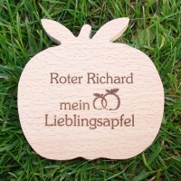 Roter Richard mein Lieblingsapfel, dekorativer Holzapfel|truncate:60