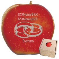 Apfel zwei fili. Ringe mit 2 Freizeilen u Datum m|truncate:60